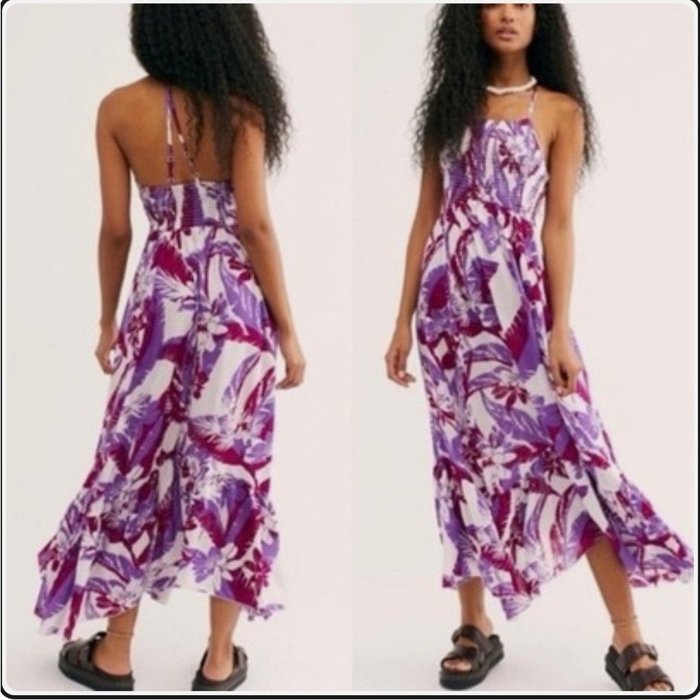 Free People - Heat Wave Maxi Dress - Purple Floral